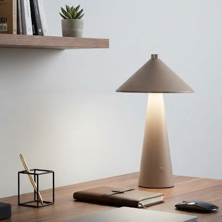 Lampe à Poser LED Rechargeable - Métal Brun Clair CCT 3000K/4500K/6000K 3W IP44