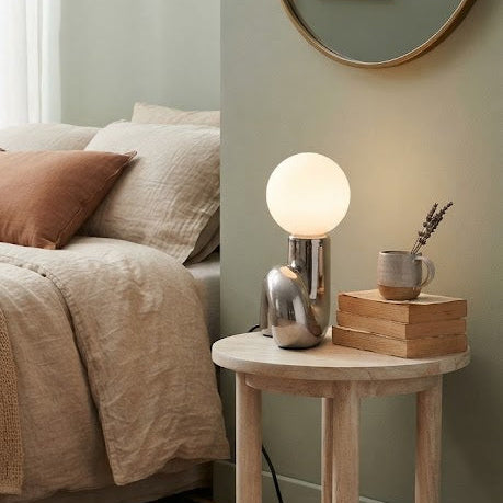 Lampe à Poser Argent Forme S