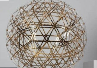 Grande Suspension LED Géométrique - Doré - Ø700 mm