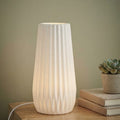 Lampe à Poser Céramique - Design Cannelé et Épuré