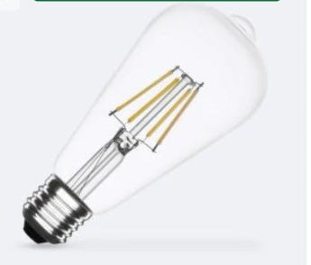 Ampoule LED Filament E27 6W 720lm Blanc Chaud 2700K No Flicker