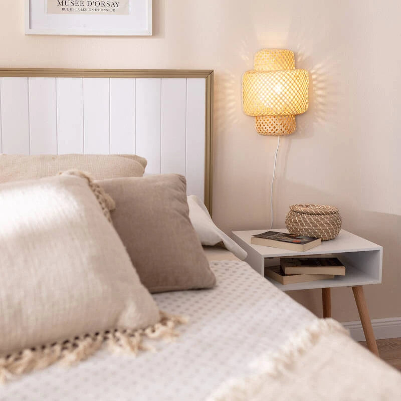 Applique Murale Bambou  40W Naturel