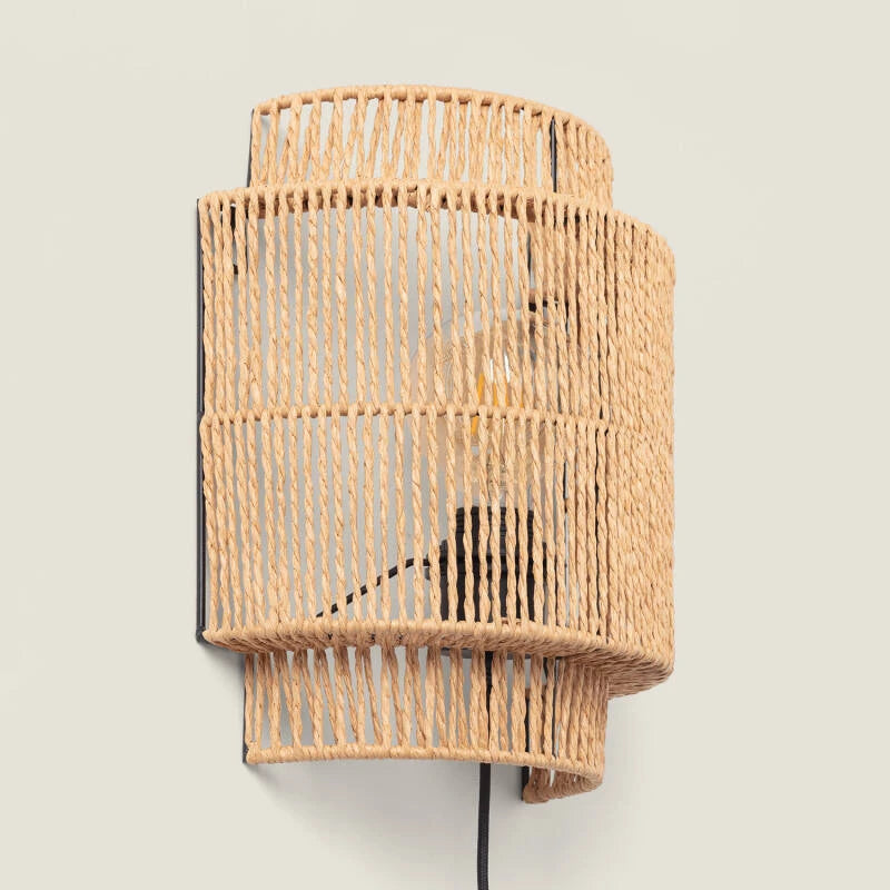 Applique Murale Rotin  40W Naturel