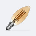 Ampoule LED Filament E14 6W C35 Bougie Gold No Flicker