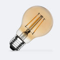 Ampoule LED Filament E27 6W 600lm A60 Gold – Super Chaud 2200K