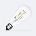 Ampoule LED Filament E27 8W 1055lm ST64 – Blanc Neutre 4000K No Flicker