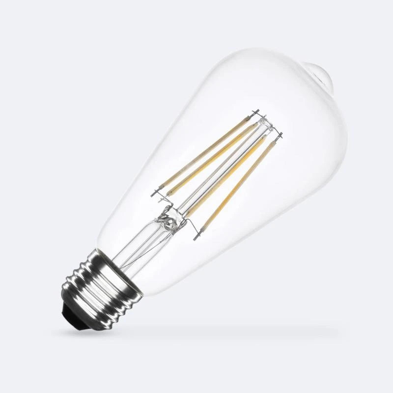 Ampoule LED Filament E27 8W 1055lm ST64 – Blanc Neutre 4000K No Flicker