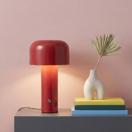 Lampe à Poser LED Portative  - Design Champignon, Rechargeable USB et Tactile 2W