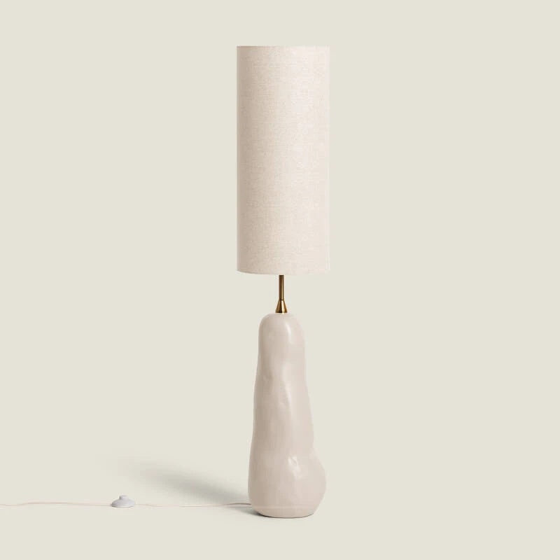 Lampe sur Pied Céramique ,tissu