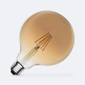Ampoule LED Filament E27 6W 600lm G125 Gold Blanc Chaud 2700K No Flicker