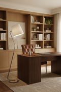 Lampadaire métal ambiance bureau