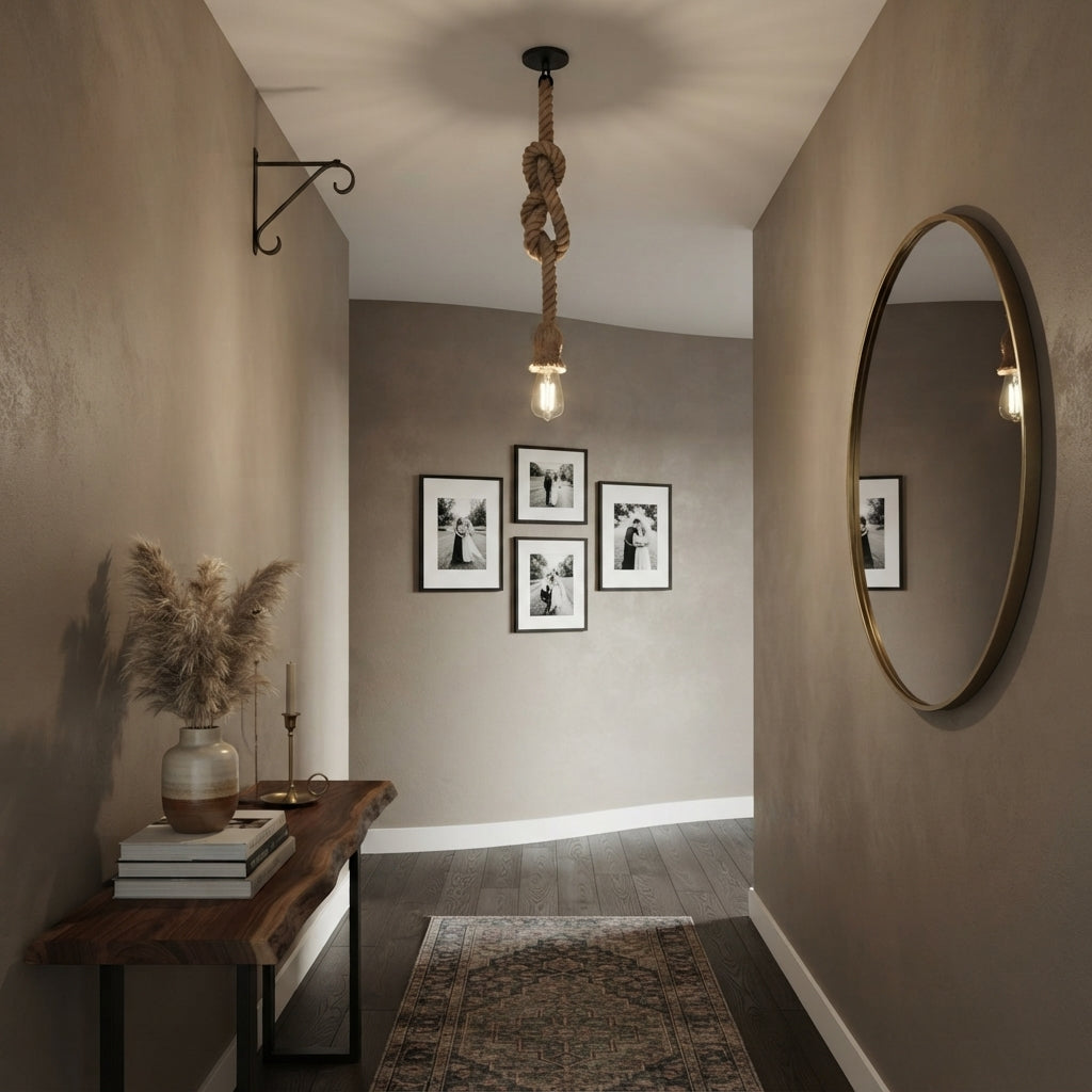 Suspension Fibres Naturelles - Brun